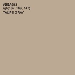 #BBA993 - Taupe Gray Color Image